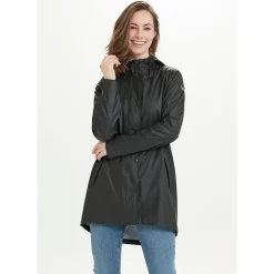 Weather Report Petra PU Regnfrakke Dame, sort