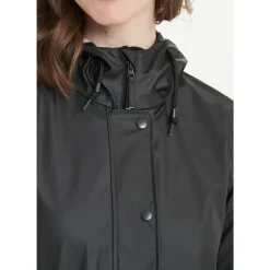 Weather Report Petra PU Regnfrakke Dame, sort