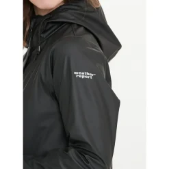 Weather Report Petra PU Regnfrakke Dame, sort