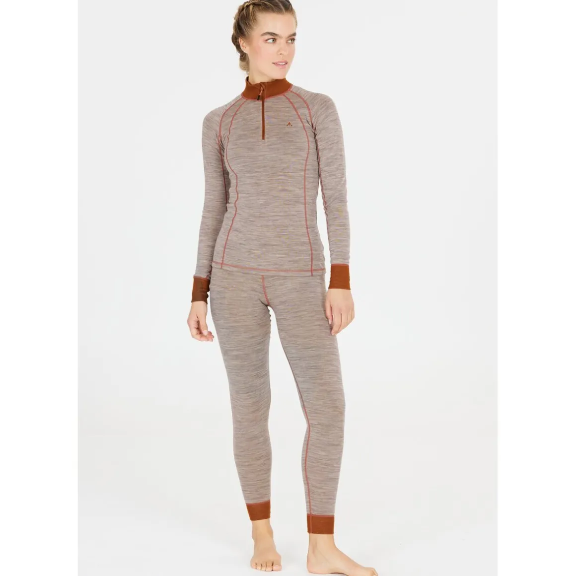 Whistler Camea Merino Uld Skiunderbukser Dame, light grey