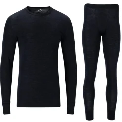 Whistler Cerro Merinould Skiundertøjssæt Herre, navy