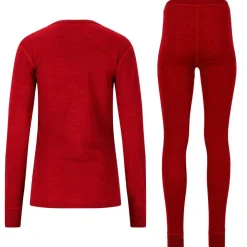 Whistler Cerro Merinould Skiundertøjssæt Dame, sun-dried tomato