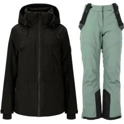 Whistler Kingland W-Pro 10.000 Skisæt Dame, black /slate grey