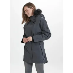 Whistler Nala Melange Parka Vinterjakke Dame, black