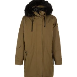 Whistler Nala Melange Parka Vinterjakke Dame, olive