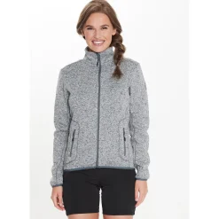 Whistler Samani Fleecetrøje Dame, lysegrå