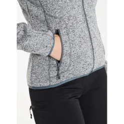 Whistler Samani Fleecetrøje Dame, lysegrå